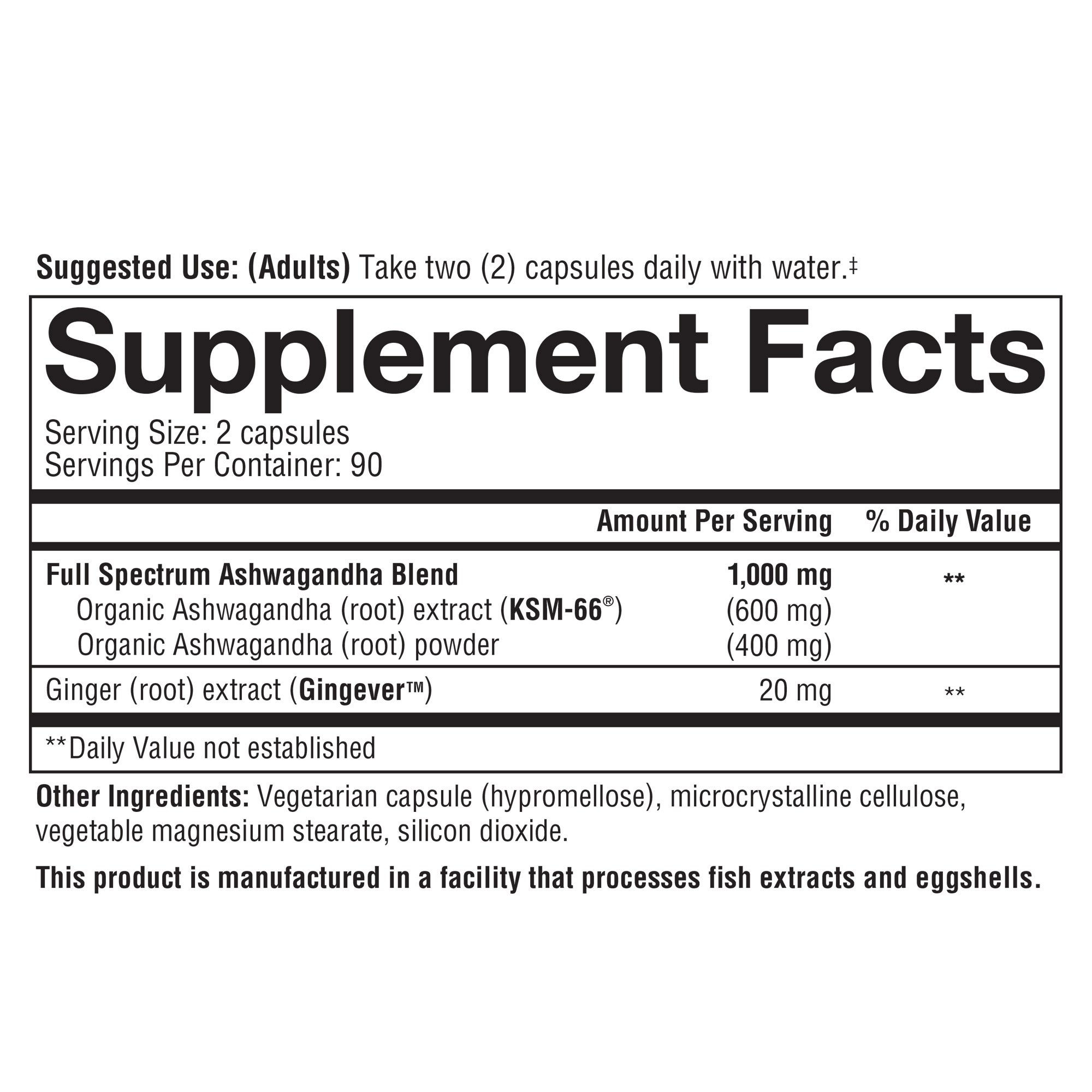 youtheory Ashwagandha 1000 mg, 180 Vegetarian Capsules