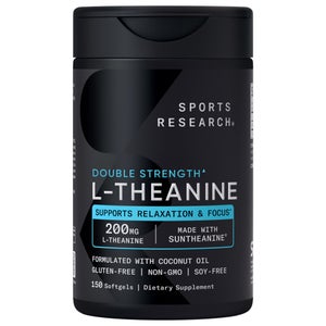 Sports Research L-Theanine Suntheanine 200 mg, 150 Softgels
