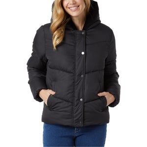 32 Degrees Women's Quilted Jacket with Plush Lined Hood