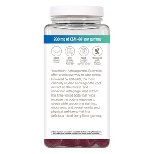 youtheory Ashwagandha Gummies, 180 Gummies