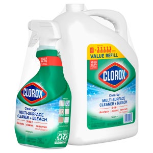Clorox Clean-Up All Purpose Cleaner with Bleach, Original, 32 fl oz Spray & 180 fl oz Refill