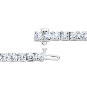 Round Brilliant 8.00 ctw VS2 Clarity, I Color Diamond 14kt Gold Tennis Bracelet