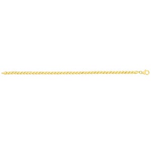 14kt Yellow Gold Serpentine Chain Bracelet