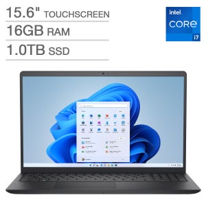Dell 15.6" Touchscreen Laptop - Intel Core i7-1355U - FHD (1920x1080) - 16GB RAM - 1TB SSD - Windows 11