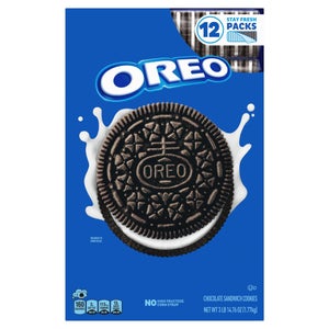 OREO Chocolate Sandwich Cookies, Stay Fresh Packs, 12-Count