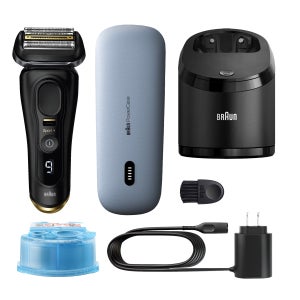 Braun Series 9 Sport + Electric Shaver with Clean and Charge Station and Powercase