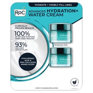 ROC Hydrate + Plump Water Cream, 1.7 oz, 2-pack