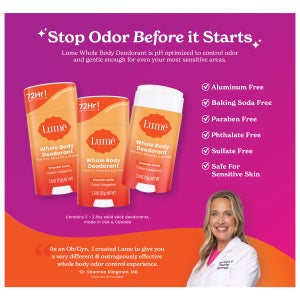 Lume Whole Body Deodorant, 2.6 oz, 3-pack