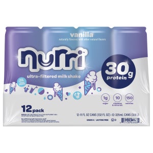 Nurri 30g Protein Shake, Vanilla, 11 fl oz, 12-pack