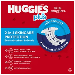 Huggies Plus Diapers Sizes 1 - 2