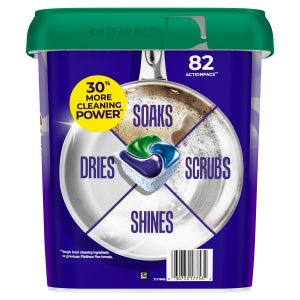 Cascade Platinum Plus Dishwasher Detergent ActionPacs, Fresh, 82-count