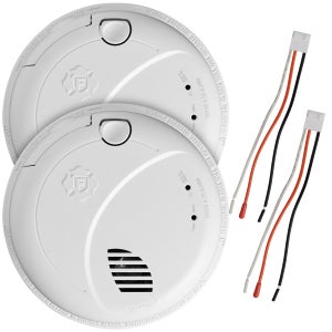 First Alert BRK Precision Detection Wired Talking Smoke/CO Alarm, 2-pack