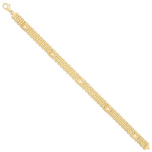 14kt Yellow Gold Panther Link Bracelet