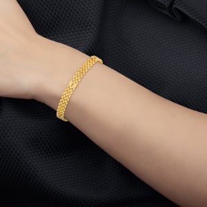 14kt Yellow Gold Panther Link Bracelet