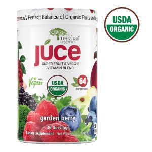 Terra Kai USDA Organic Juce Super Fruit & Veggie Powder, 12.2 Ounces