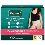 Depend Fresh Protection Advanced Incontinence Underwear for Women, Ultimate Absorbency