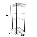 SafeRacks Storage Bin Rack, 5 Tote Capacity, NSF Certified