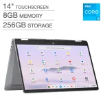 HP Chromebook Plus 14" 2-in-1 FHD Touchscreen Laptop with Google AI