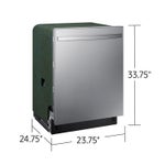 Samsung 51 dBA Fingerprint Resistant Top Control Dishwasher with AutoRelease and 3rd Rack