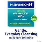 Preparation H Medicated Hemorrhoidal Wipes, 180 Wipes