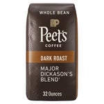 Peet's Coffee Major Dickason's Blend Coffee, Dark Roast, Whole Bean, 2 lbs