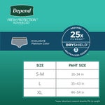 Depend Fresh Protection Advanced Incontinence Underwear for Men, Ultimate Absorbency