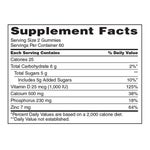Kirkland Signature Calcium 500 mg with D3 & Zinc, 240 Adult Gummies