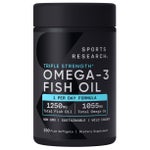 Sports Research Triple Strength Omega-3 Fish Oil, 150 Fish Softgels