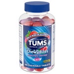 TUMS Antacid Chewy Bites Assorted Berries, 108 Chewable Tablets