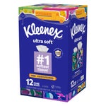 Kleenex Ultra Soft Facial Tissue, 3-Ply, 85-count, 12-pack