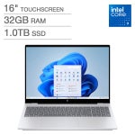 HP OmniBook 7 16" Laptop - Intel Core 9 270H - 2K OLED 120Hz Touchscreen - 32GB Memory - 1TB SSD - Windows 11 Home