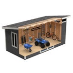 Yardline Palmetto 16' x 8' Wood Shed – Do It Yourself Assembly
