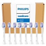 Philips Sonicare Gentle Clean Replacement Electric Toothbrush Heads, Ultra Soft Bristle, Gum Care, 8 Brush Heads