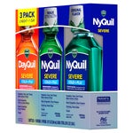 Vicks Severe DayQuil and NyQuil Cough, Cold & Flu Relief Liquid, 36 Fluid Ounces