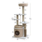 Catry Pasadena 54 inch Cat Tree, With 5 Levels and Condo, Beige