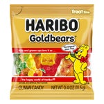 Haribo Goldbears Gummi Candy, Mini Bags, 0.4 oz, 125-count