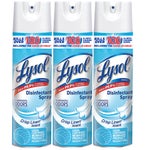 Lysol Disinfectant Spray, Crisp Linen, 19 oz, 3-count