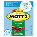 Mott's Fruit Snacks, Assorted Fruit, 0.8 oz, 90-count