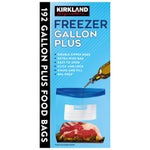 Kirkland Signature Gallon Plus Freezer Bags, 192-count