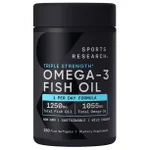 Sports Research Triple Strength Omega-3 Fish Oil, 150 Fish Softgels