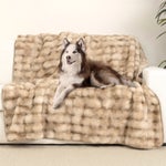 Brentwoof Oversized Waterproof Pet Blanket and Furniture Protector, Bubble Fur