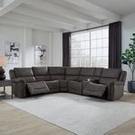 Carlin Fabric Power Reclining Sectional with Power Headrests