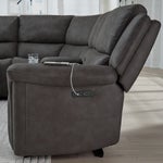 Carlin Fabric Power Reclining Sectional with Power Headrests