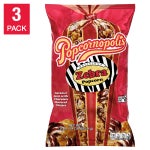 Popcornopolis Zebra Popcorn 24 oz, 3-count