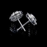 Round Brilliant 1.00 ctw VS2 Clarity, I Color Diamond 14kt White Gold Earrings