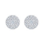 Round Brilliant 1.00 ctw VS2 Clarity, I Color Diamond 14kt White Gold Earrings