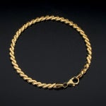 14kt Yellow Gold Serpentine Chain Bracelet