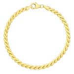 14kt Yellow Gold Serpentine Chain Bracelet
