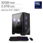 MSI Codex R2 Gaming Desktop – Intel Core Ultra 7 265 - NVIDIA RTX 5060 Ti 8GB – Windows 11 Home - 32GB RAM – 2TB SSD