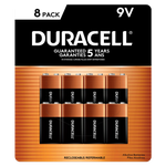 Duracell 9V Alkaline Batteries, 8-count
